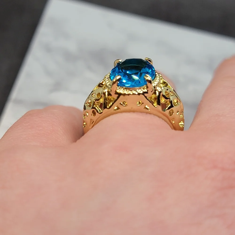 Ring simulated stone